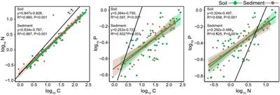 From permafrost soil to thermokarst lake sediment: A view from C:N:P stoichiometry